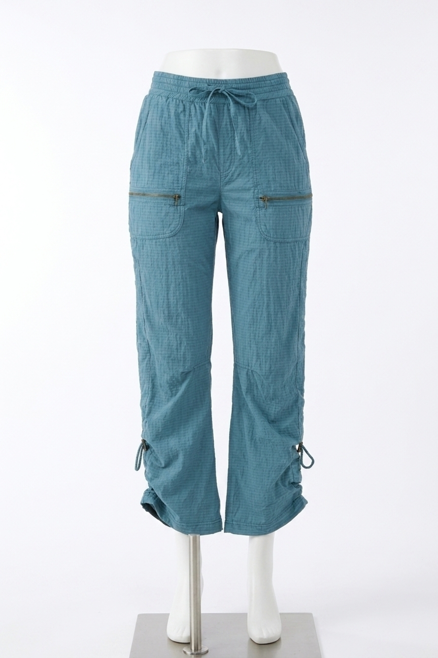 NEW XCVI trotter textured side cinch pant in dark night